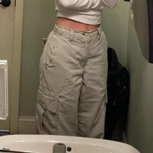 Jnco Women's Cream and Tan Trousers